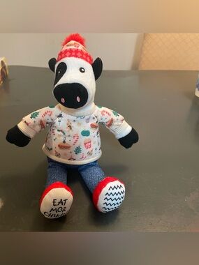 Chick-fil-A Christmas 2024 Plush Cow Doll Toy  7" LIMITED EDITION